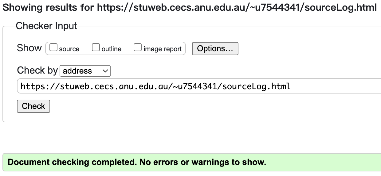 sourceLog.html Validation